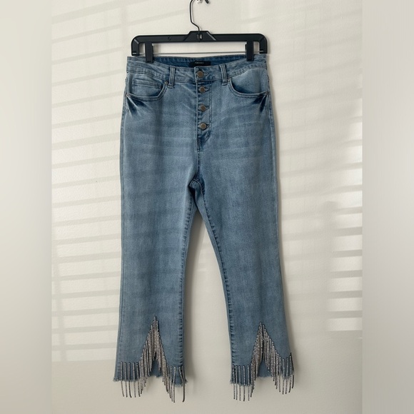 Forever 21 jeans with stones size 29 - Picture 1 of 5